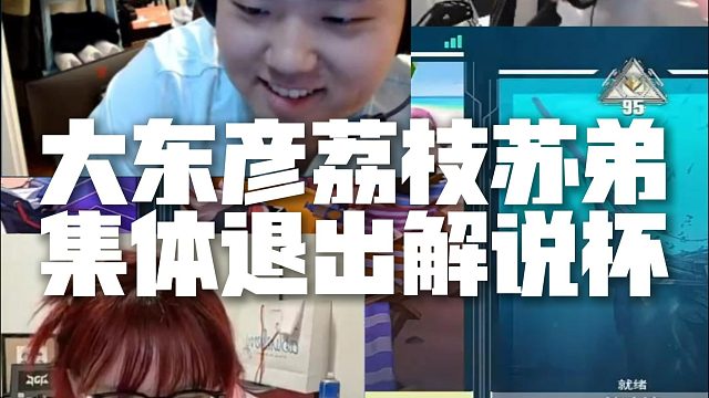 大东彦荔枝苏弟集体退出解说杯，抱怨主办方不尊重不沟通