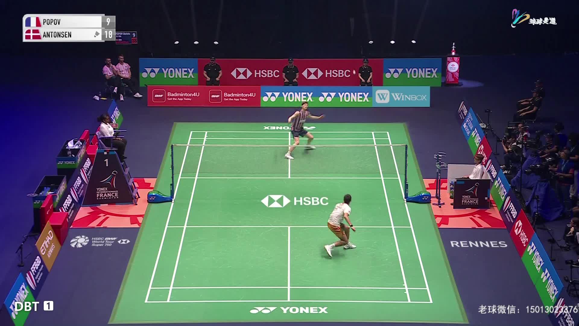 安东森vs小波波夫法国羽毛球公开赛-球球是道-球球是道