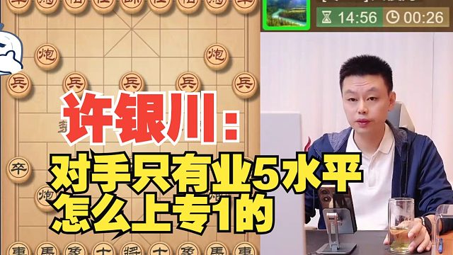 许银川：对手只有业5水平，怎么上专1的
