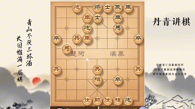 河南省冠军黄丹青讲棋，象棋怎么学，象棋教学，破解左马盘河，系统学习象棋