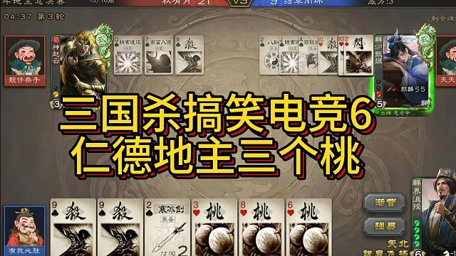 《三国杀搞笑电竞6》仁德地主三个桃
