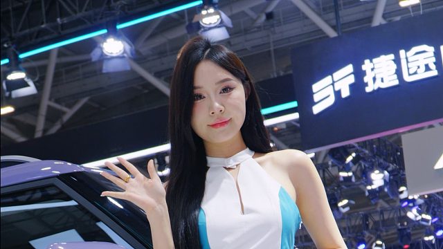 4K 2025粤港澳大湾区车展 车模 #蓝莓子 131