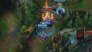 Faker發(fā)條穩(wěn)若泰山 T1 1:0 TES 先下一城