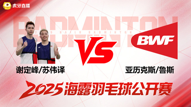 谢苏组合反手抽拍羽球急速落地