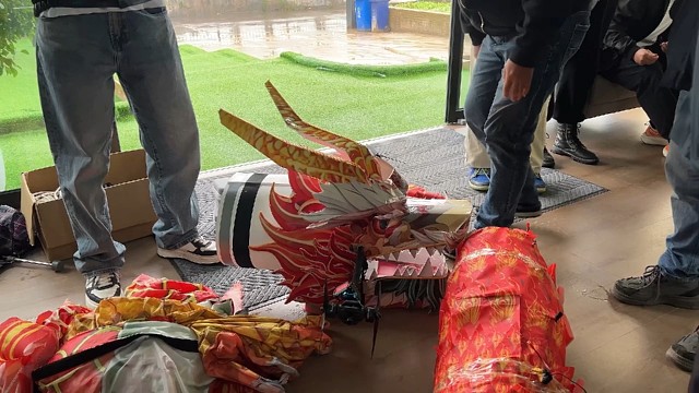 无人机应用之龙凤表演#大成航空 #无人机 #无人机培训