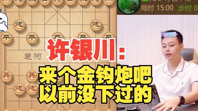 许银川：来个金钩炮吧，从没下过的