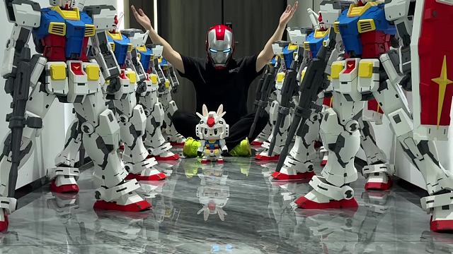 啥也不说了，这高达军团震不震撼吧！