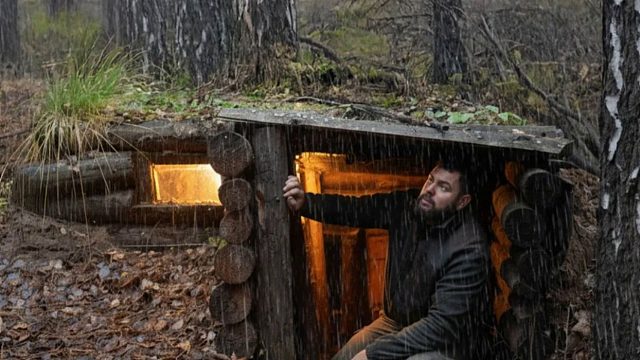 雨夜，我在森林里的小破屋里面过了一夜！