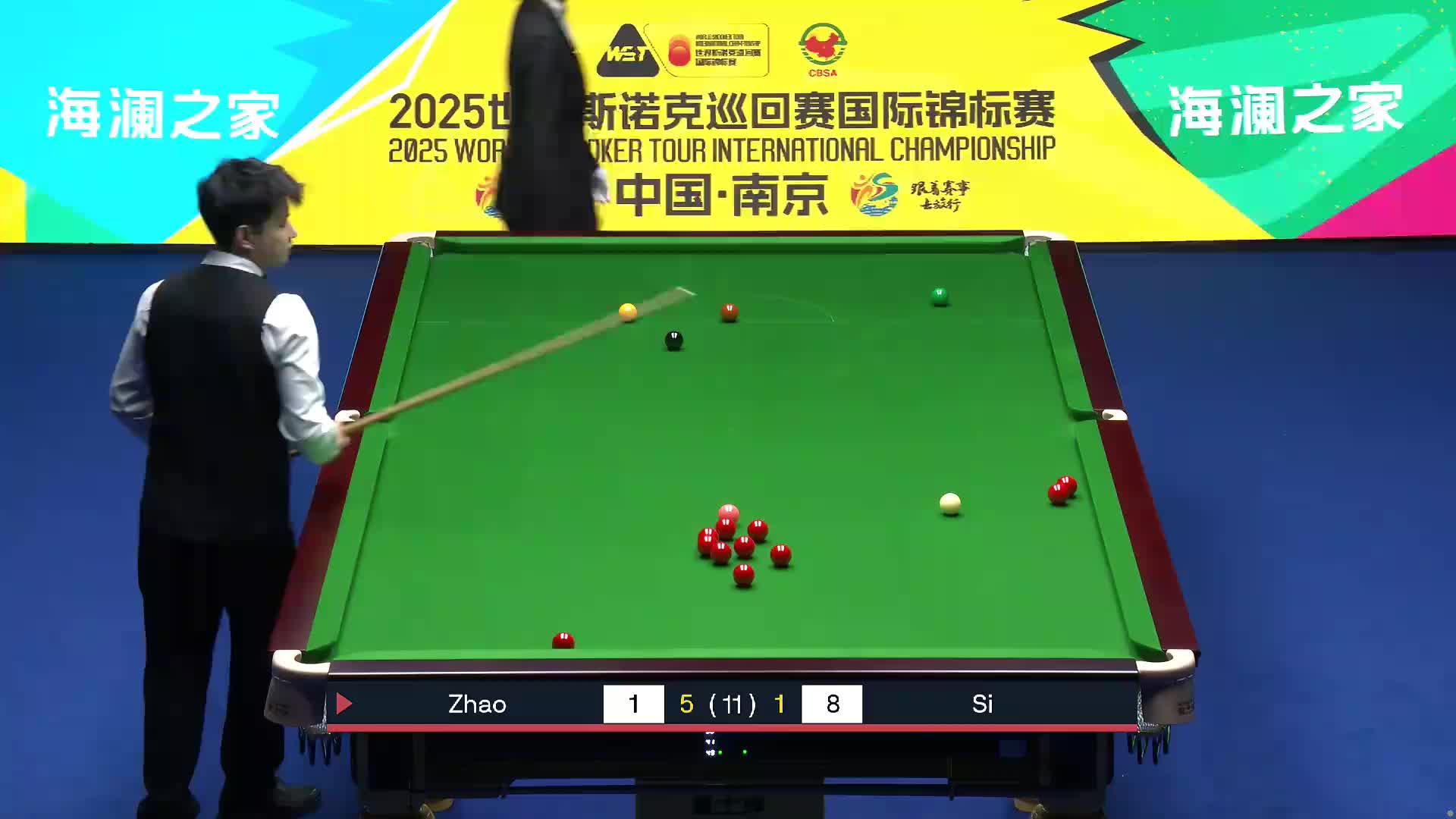 斯佳辉 VS 赵心童  2025斯诺克国际锦标赛  第七局