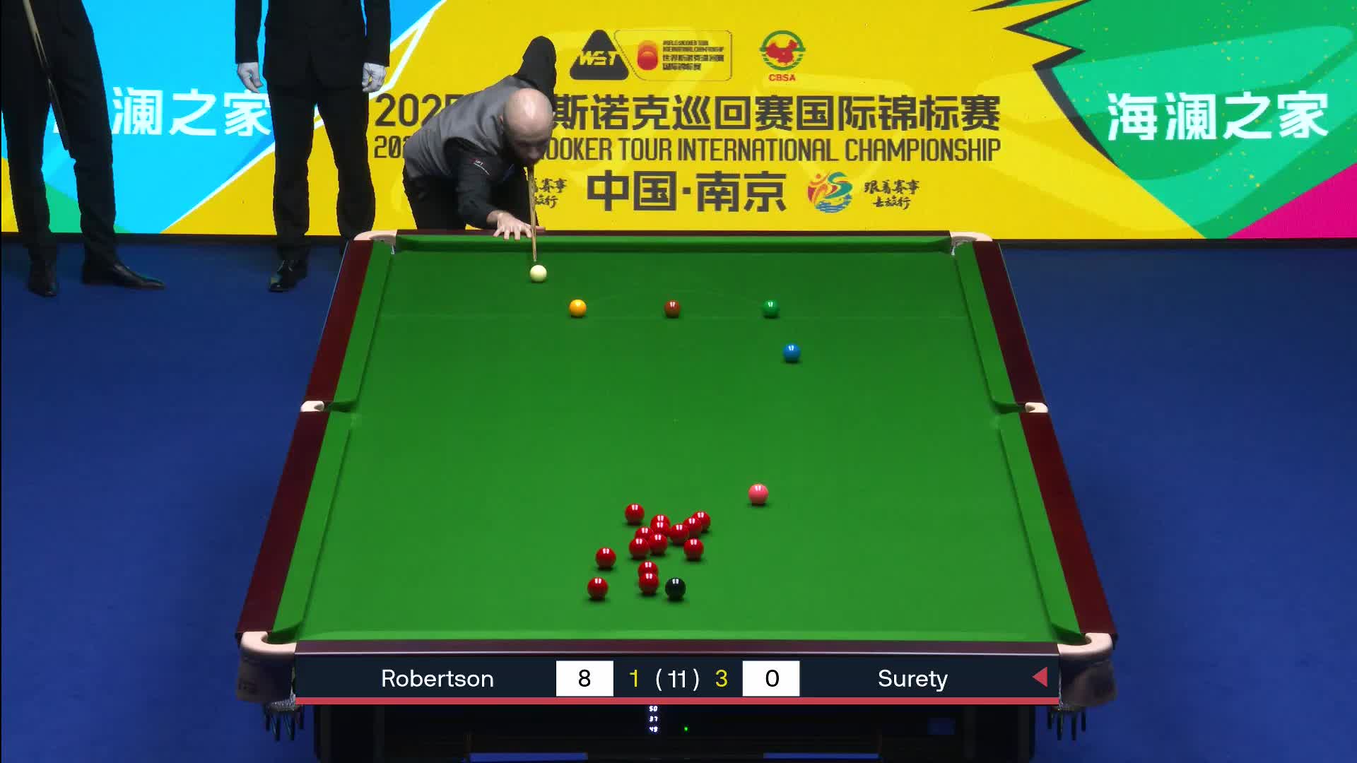 尼尔·罗伯逊 VS 扎克·苏尔蒂  2025斯诺克国际锦标赛  第五局
