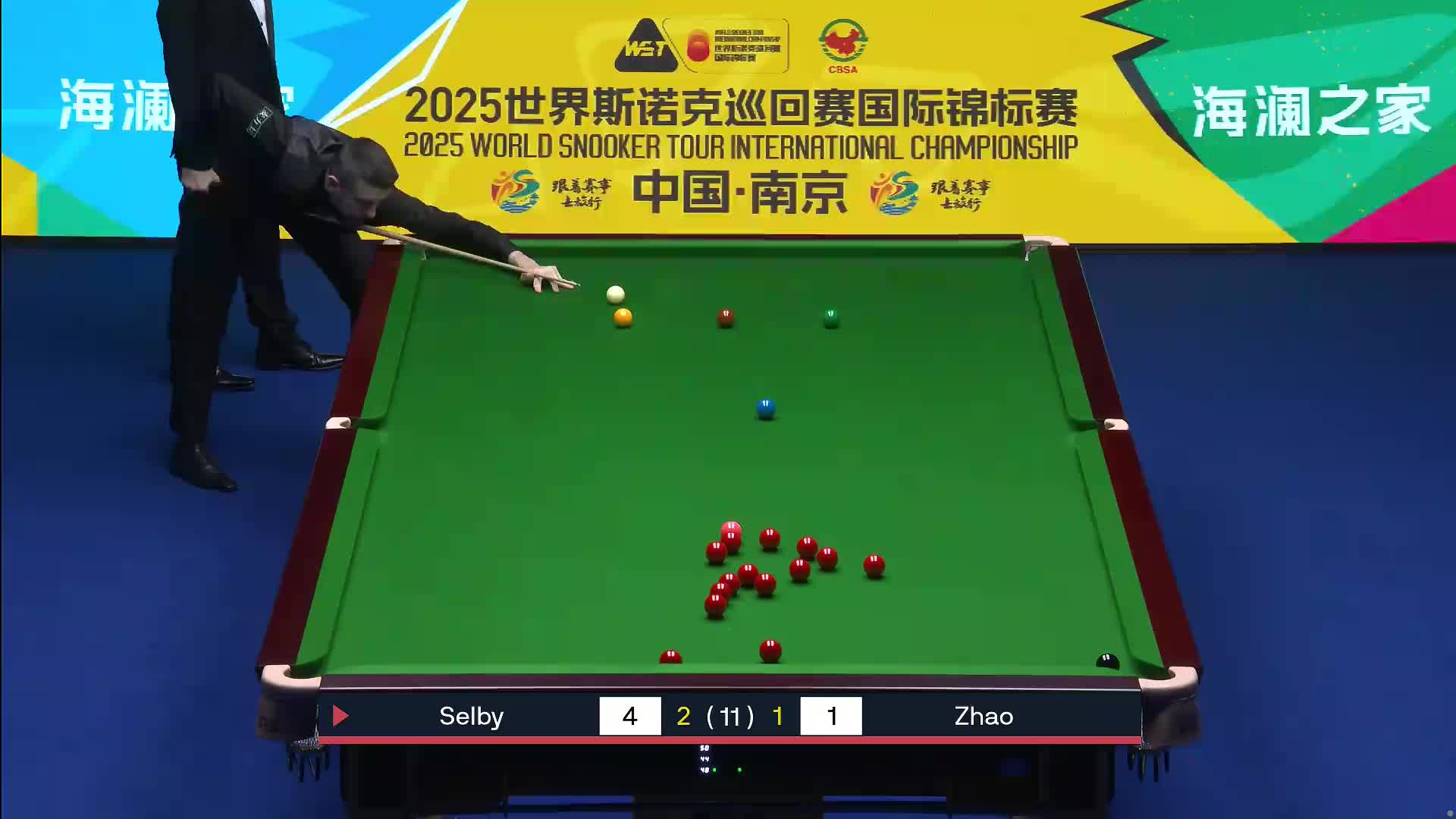 马克·塞尔比 VS 赵心童  2026斯诺克国际锦标赛  第四局