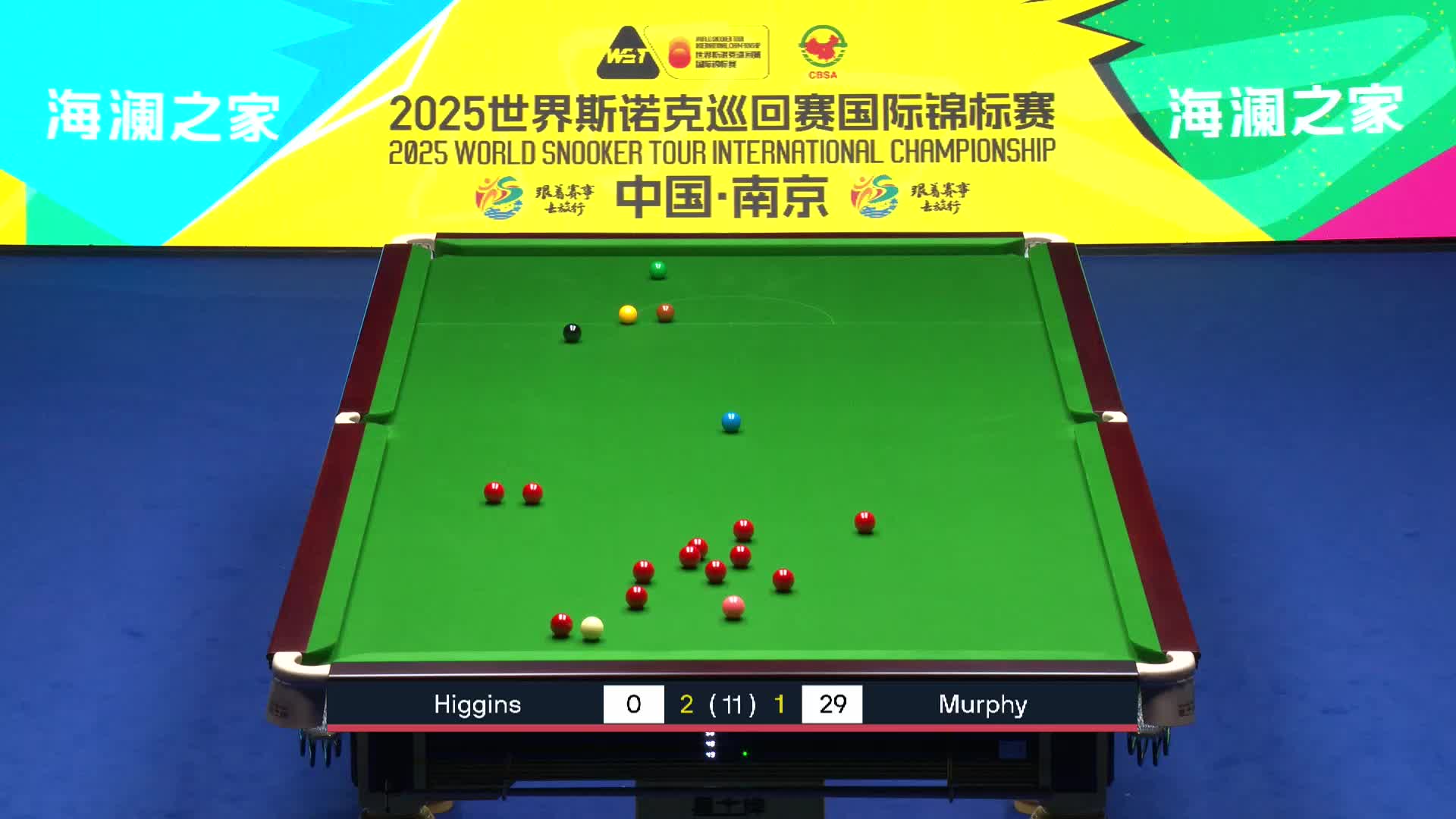 肖恩·墨菲 VS 约翰·希金斯  2027斯诺克国际锦标赛  第四局