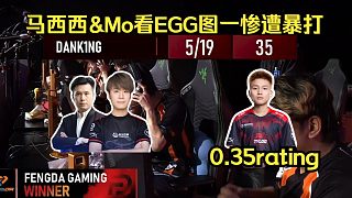 保不住了！馬西西&Mo看EGG圖一慘遭暴打，Dank1ng狂砍5-19，0.35rating，35adr全場(chǎng)墊底！