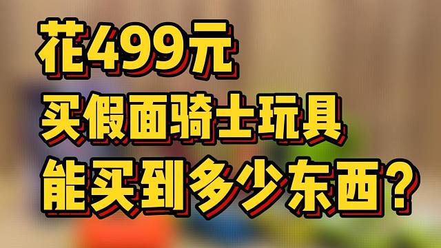 499元巨款全拿来买玩具，能买到些什么东西？