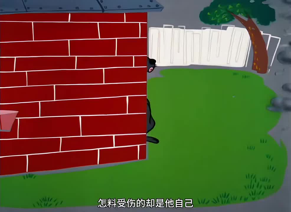 三只小狗盖房子，老大用茅草，老二用木柴，德鲁比用砖。