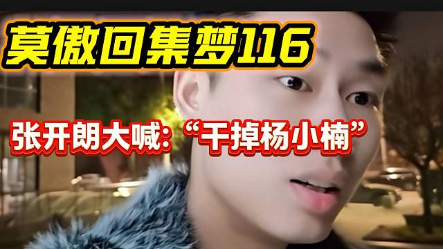 莫傲回集梦116前，张开朗大喊：“一定要干掉杨小楠”！