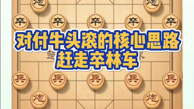 对付牛头滚的核心思路，赶走卒林车！如何快速提升象棋水平系统学棋？如何学习象棋布局、中局、残局？真心教