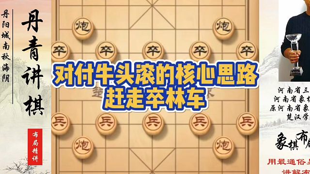 对付牛头滚的核心思路，赶走卒林车！如何快速提升象棋水平系统学棋？如何学习象棋布局、中局、残局？真心教