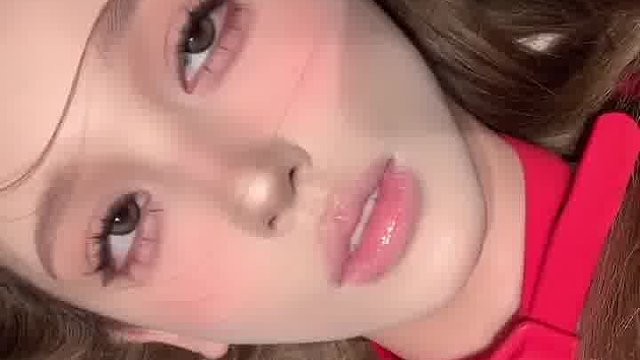 非常甜美的妆容