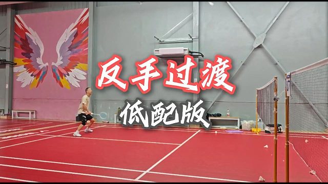 【中羽二级半真实训练】今天仍然是优雅的反手过渡训练！乱搭之粤港风