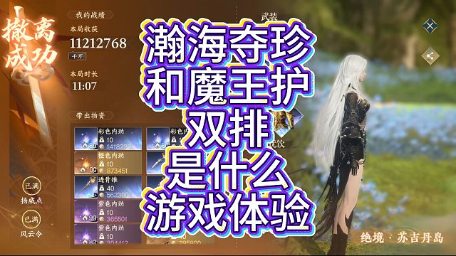 瀚海夺珍和顶级魔王护双排是什么体验？