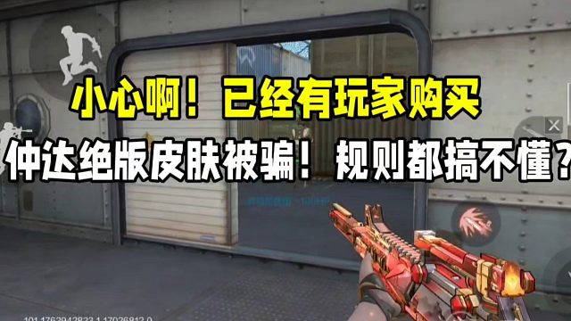 小心啊！已经有玩家购买仲达绝版皮肤被骗！规则都搞不懂？