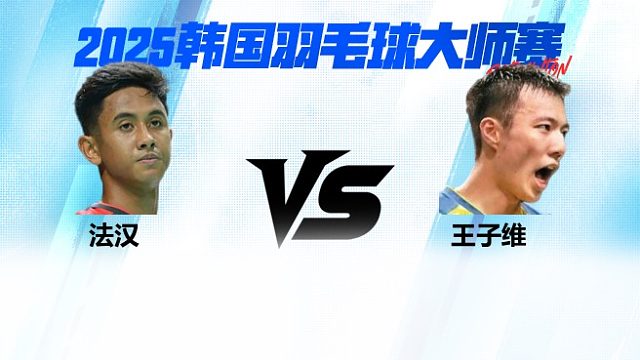 【回放】男单 法汉VS王子维 16强 2025日本熊本羽毛球大师赛 水叔解说