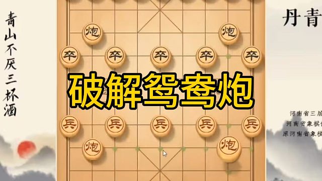 河南省冠军黄丹青讲棋，象棋怎么学，象棋教学，破解鸳鸯炮，系统学习象棋