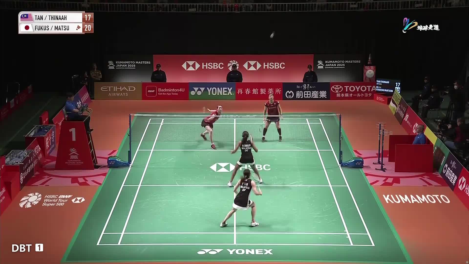 陈康乐 / 蒂娜VS福岛由纪/松本麻佑日本熊本羽毛球大师赛