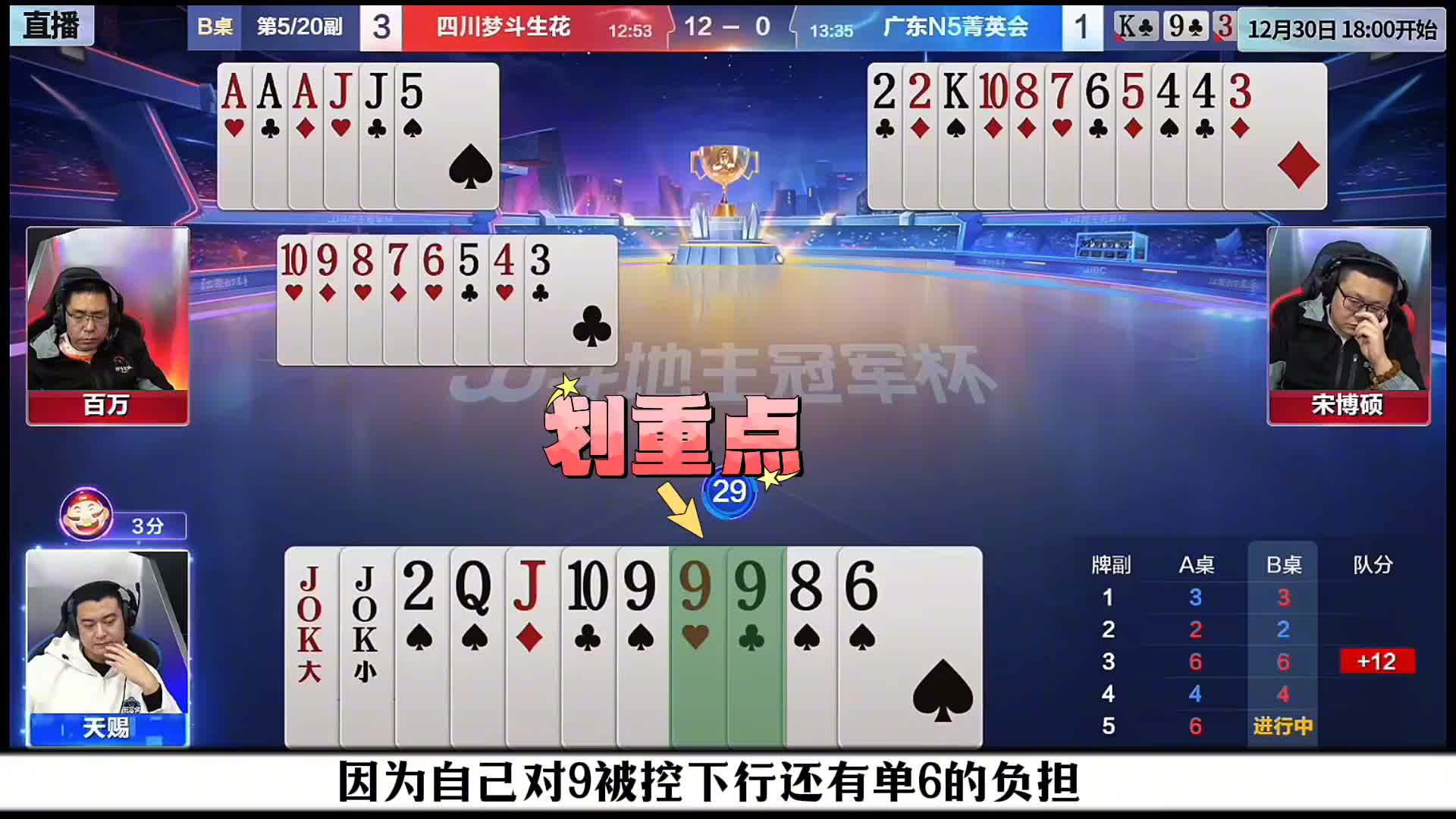 天赐残局火箭炸掉大胆一博单6！农民一次上电视的机会没把握住