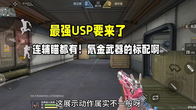 最强USP手枪要来了！连辅瞄都有啊！氪金武器的标配啊