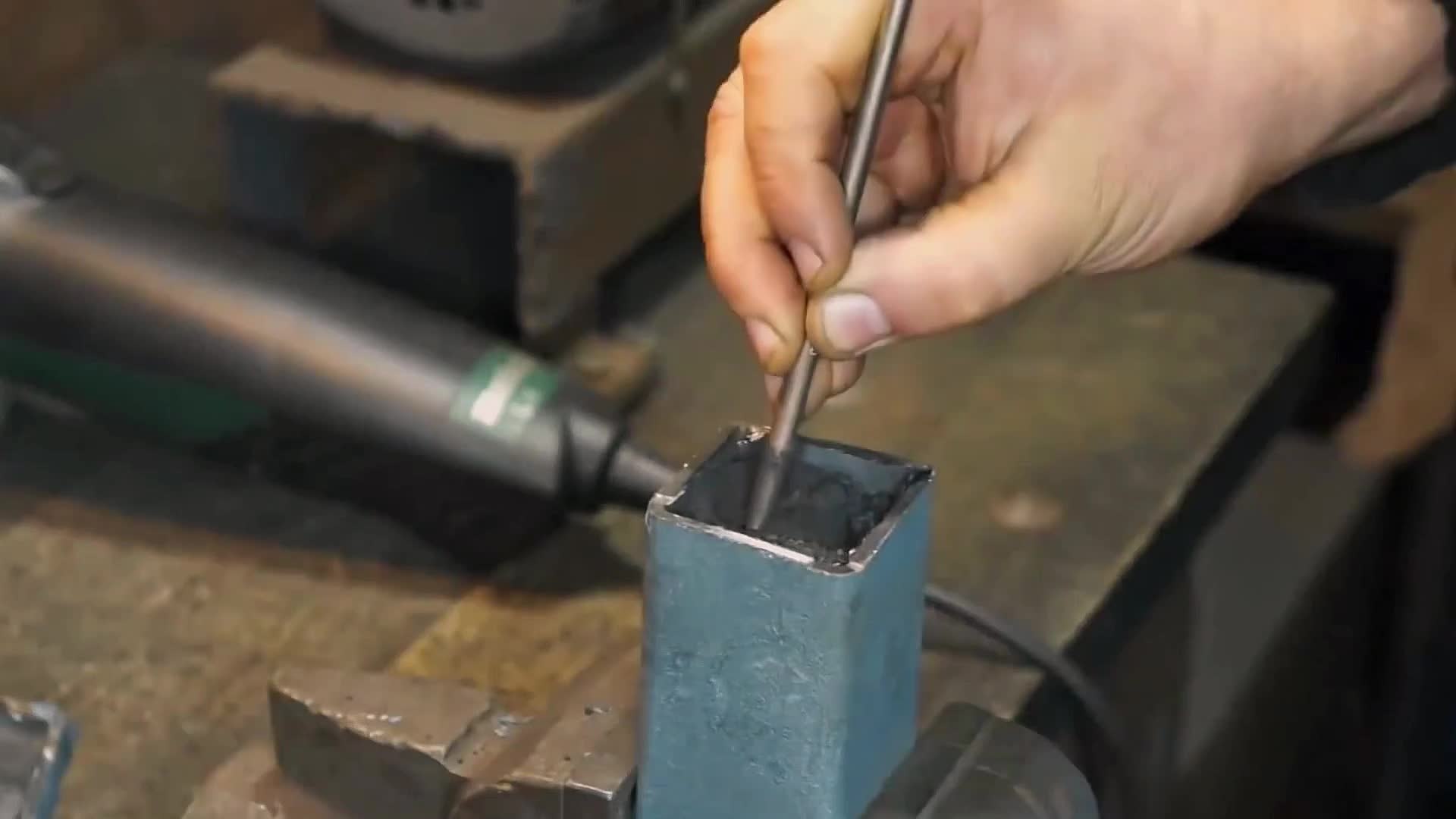 钢筋变宝刀全过程，看到淬火我窒息了