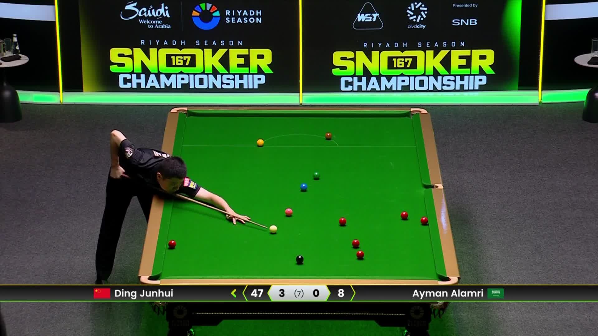 丁俊晖沙特大师赛，成功拿下，4比0横扫对手晋级