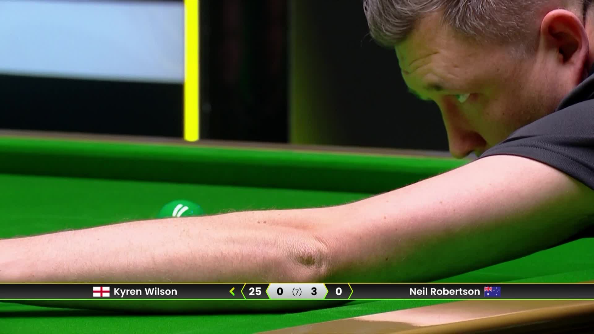 凯伦·威尔逊VS尼尔·罗伯逊 2025斯诺克利雅得锦标赛 第四局