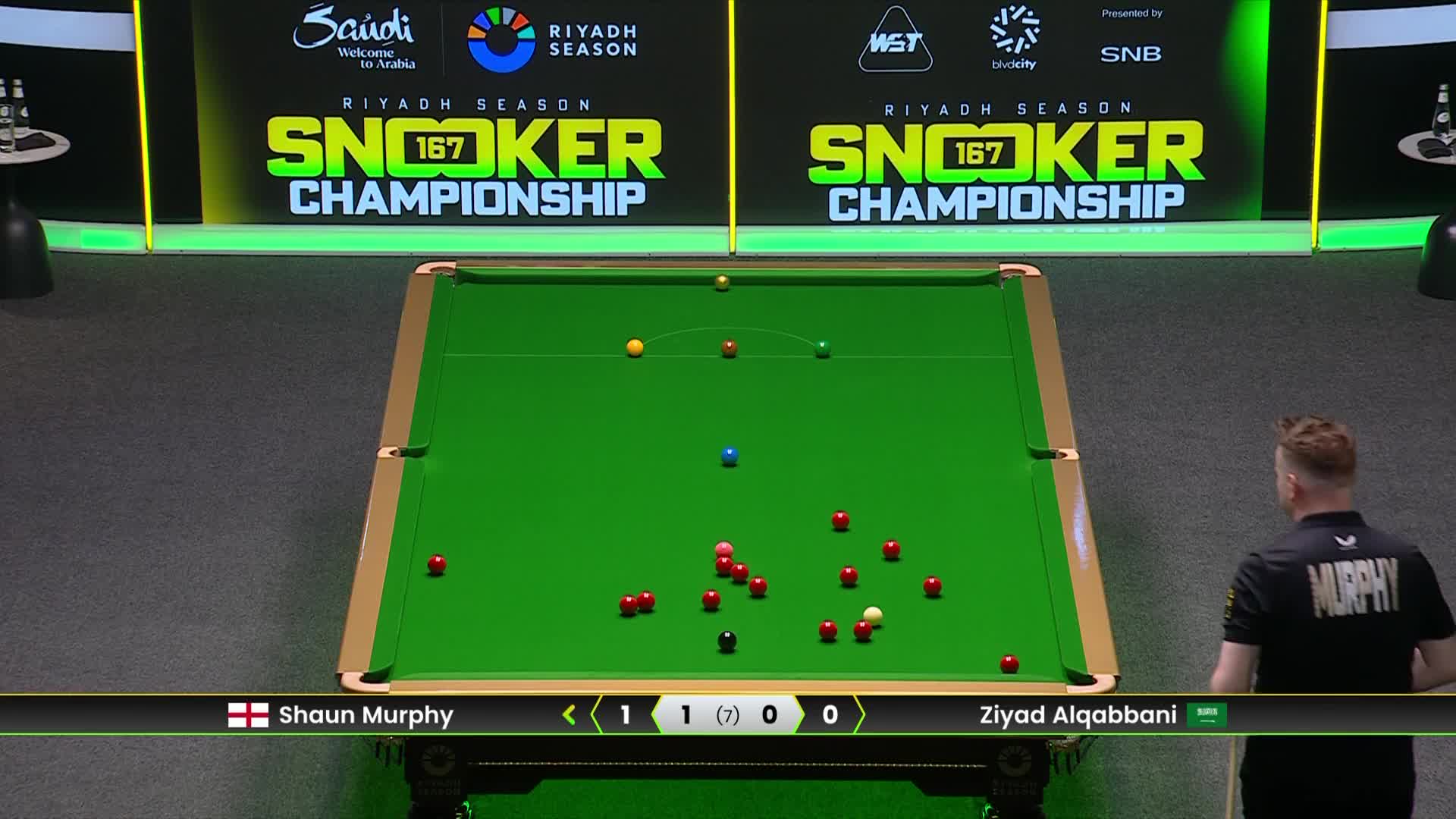 肖恩·墨菲VS齐亚德·卡巴尼 2025斯诺克利雅得锦标赛 第二局