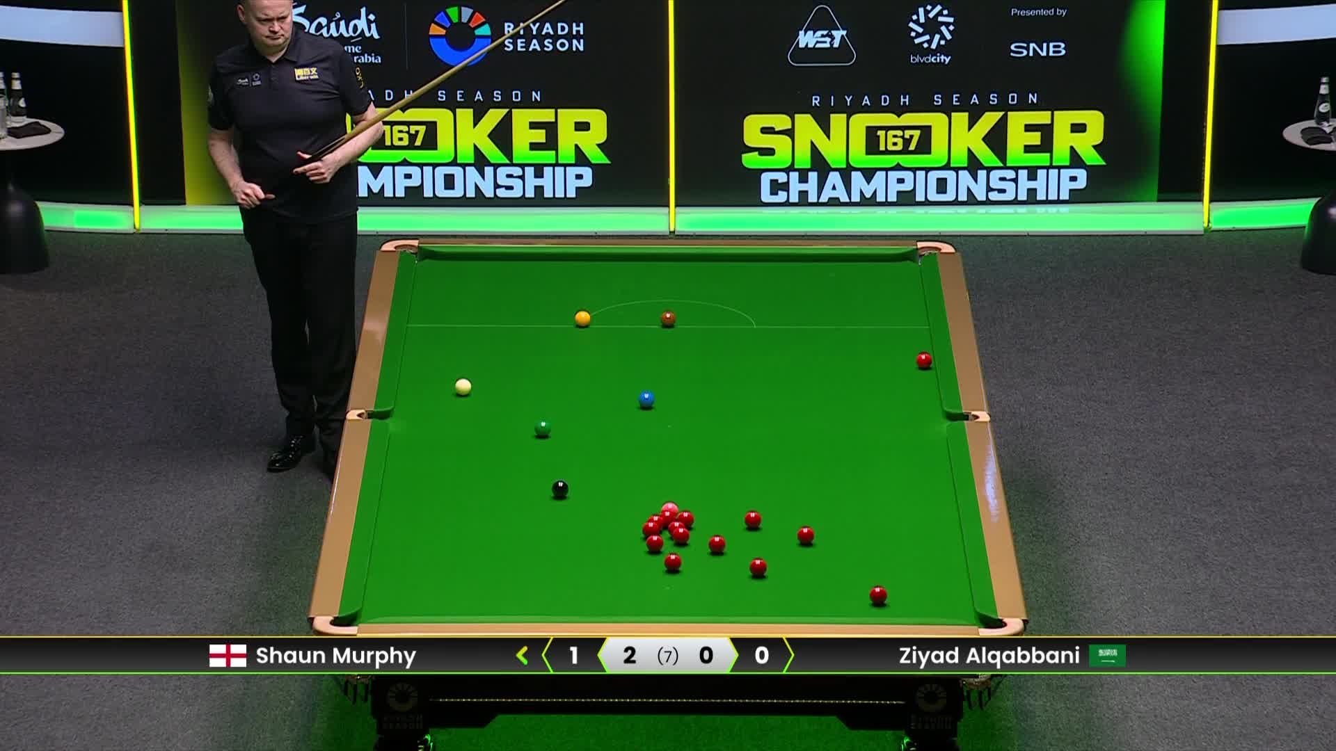 肖恩·墨菲VS齐亚德·卡巴尼 2025斯诺克利雅得锦标赛 第三局
