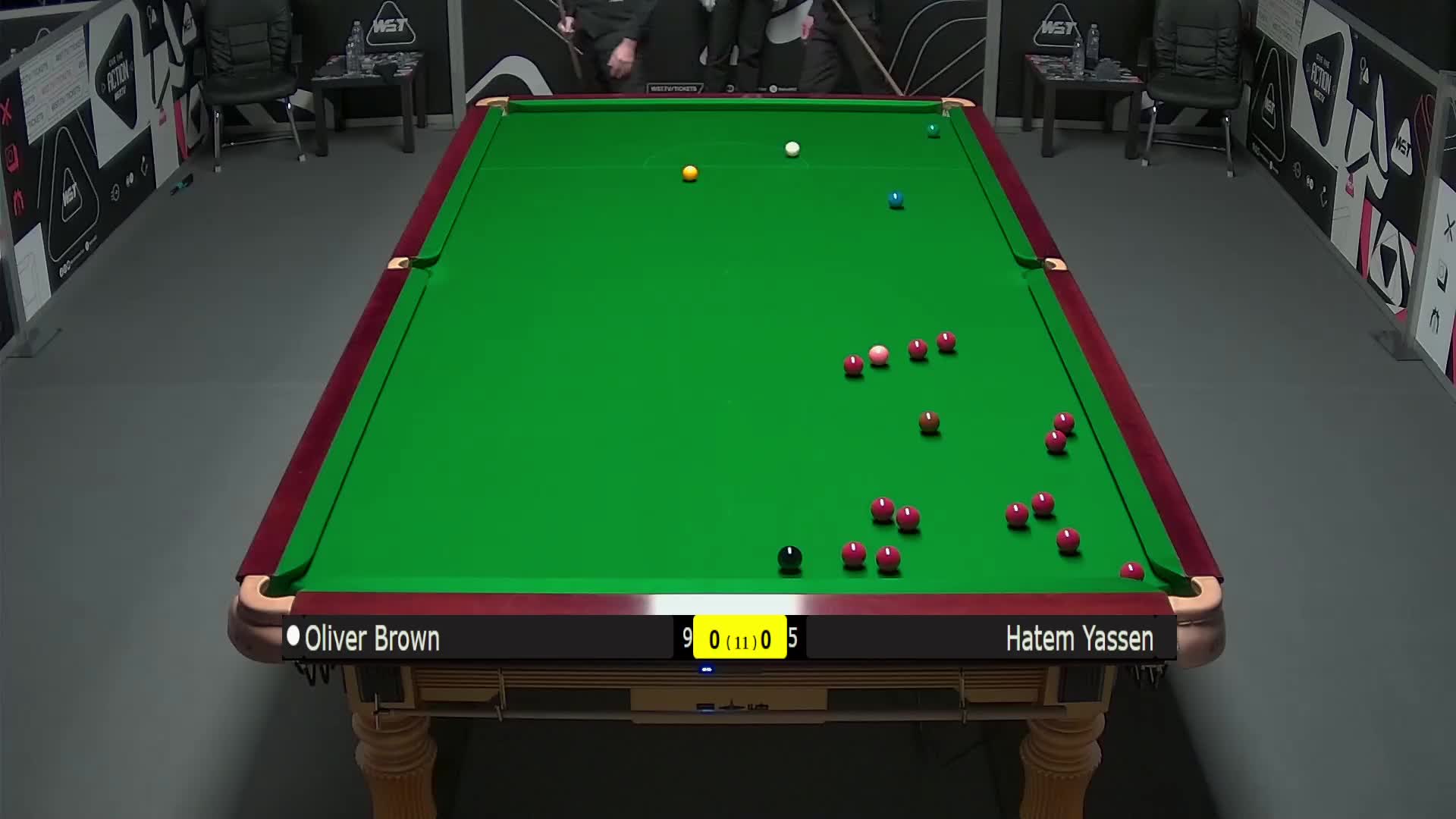 哈特姆·亚辛VS奥利弗·布朗 2025斯诺克英锦赛资格赛 第一局