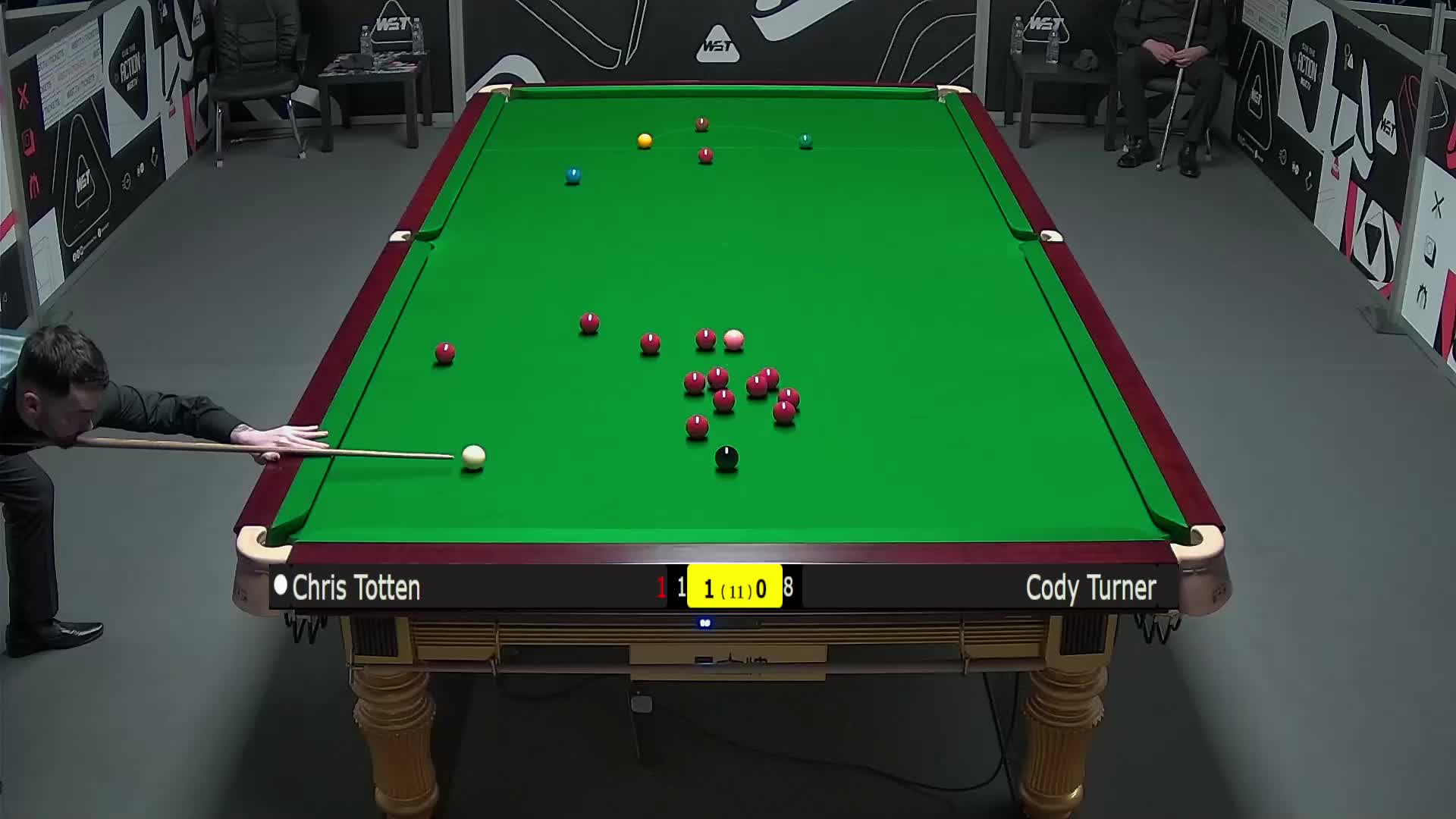 克里斯·托顿VS科迪·特纳 2025斯诺克英锦赛资格赛 第二局