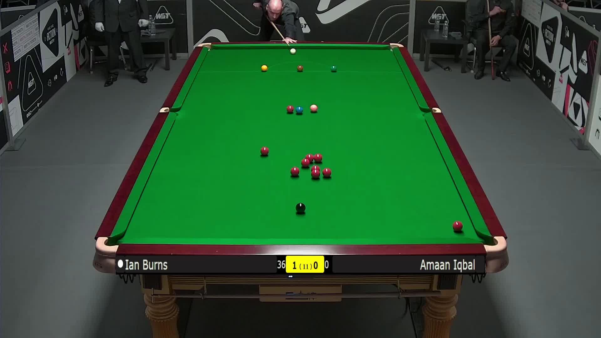 伊恩·伯恩斯VS阿曼·伊克巴尔 2025斯诺克英锦赛资格赛 第二局