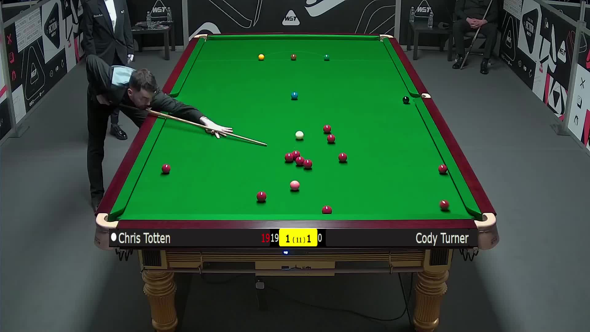克里斯·托顿VS科迪·特纳 2025斯诺克英锦赛资格赛 第三局