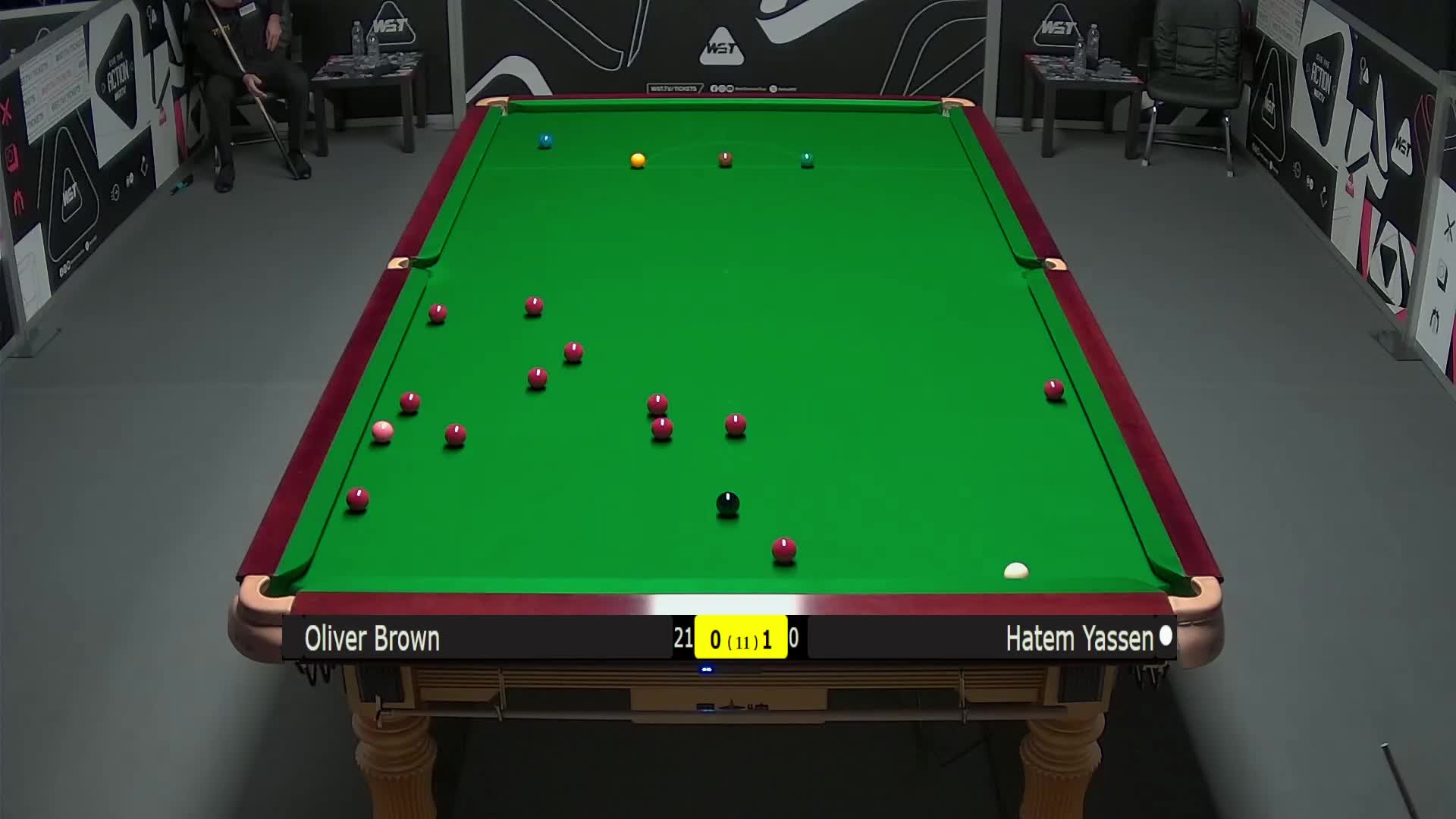 哈特姆·亚辛VS奥利弗·布朗 2025斯诺克英锦赛资格赛 第二局