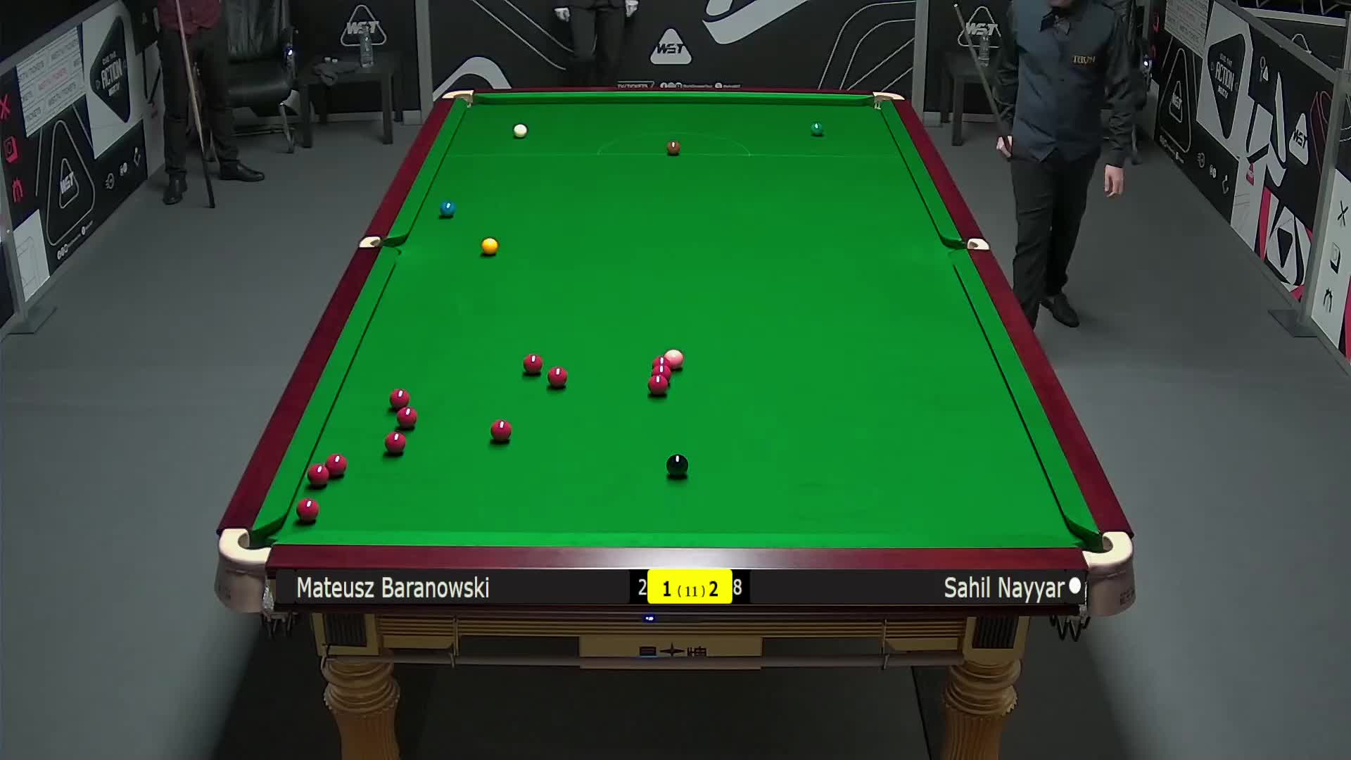 马特乌斯·巴拉诺夫斯基VS萨希尔·纳亚尔 2025斯诺克英锦赛资格赛 第四局