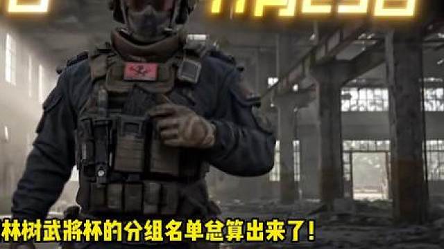 林树武将杯分组名单公布！众星齐聚卧虎藏龙！