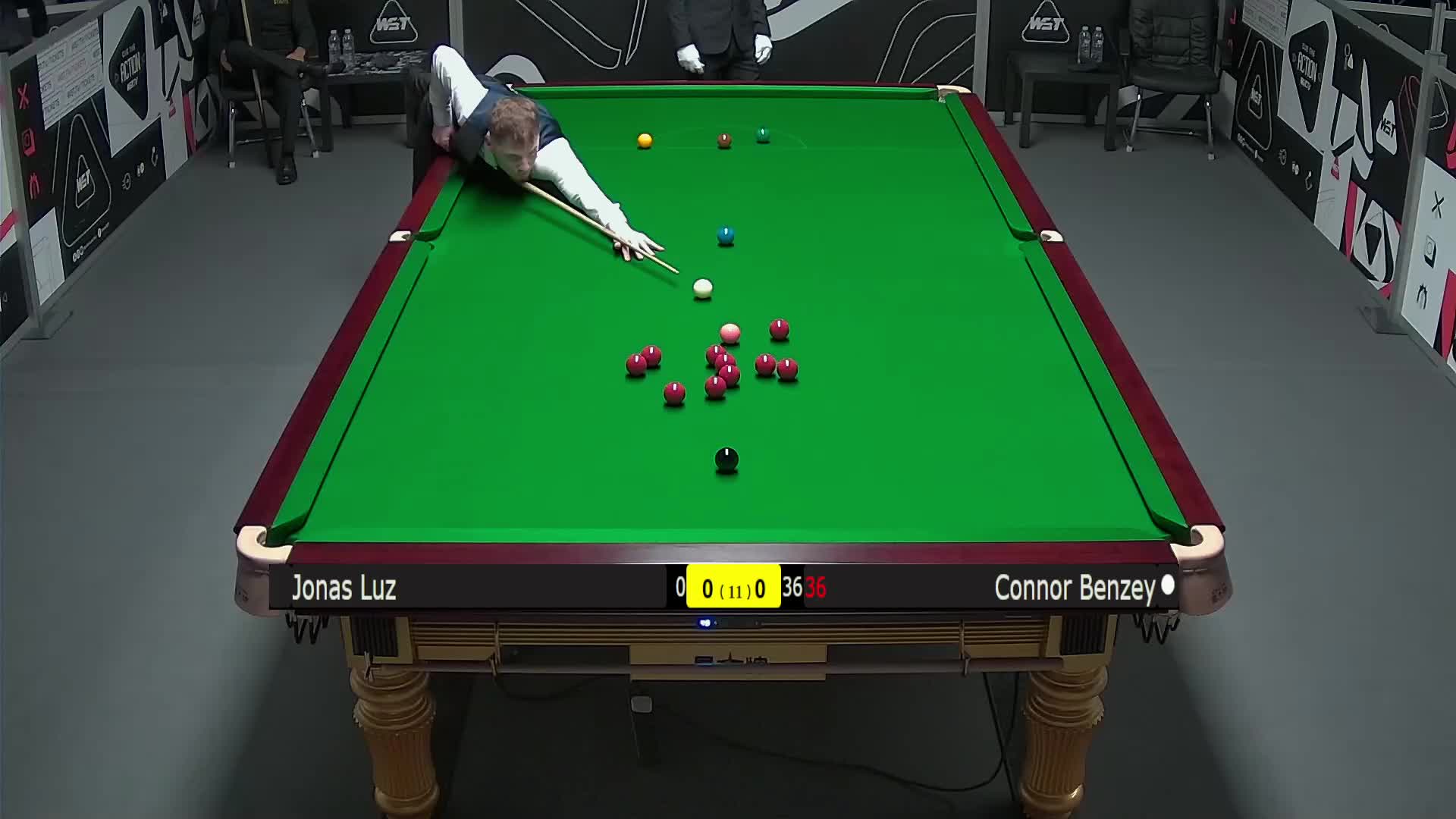 乔纳斯·鲁兹VS康纳·本泽 2025斯诺克英锦赛资格赛 第一局