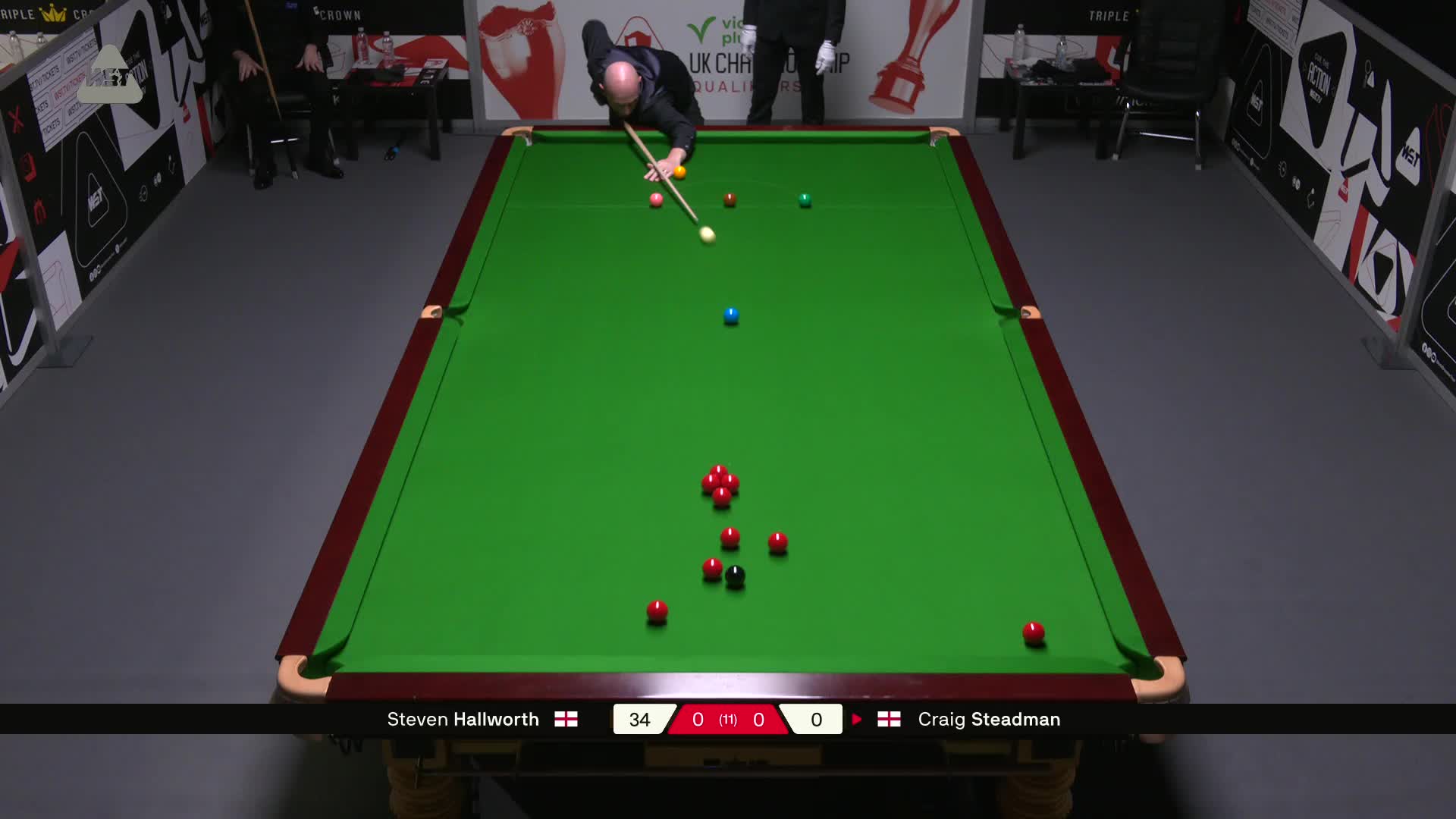 史蒂文·霍尔沃斯VS克雷克·斯特德曼 2025斯诺克英锦赛资格赛 第一局