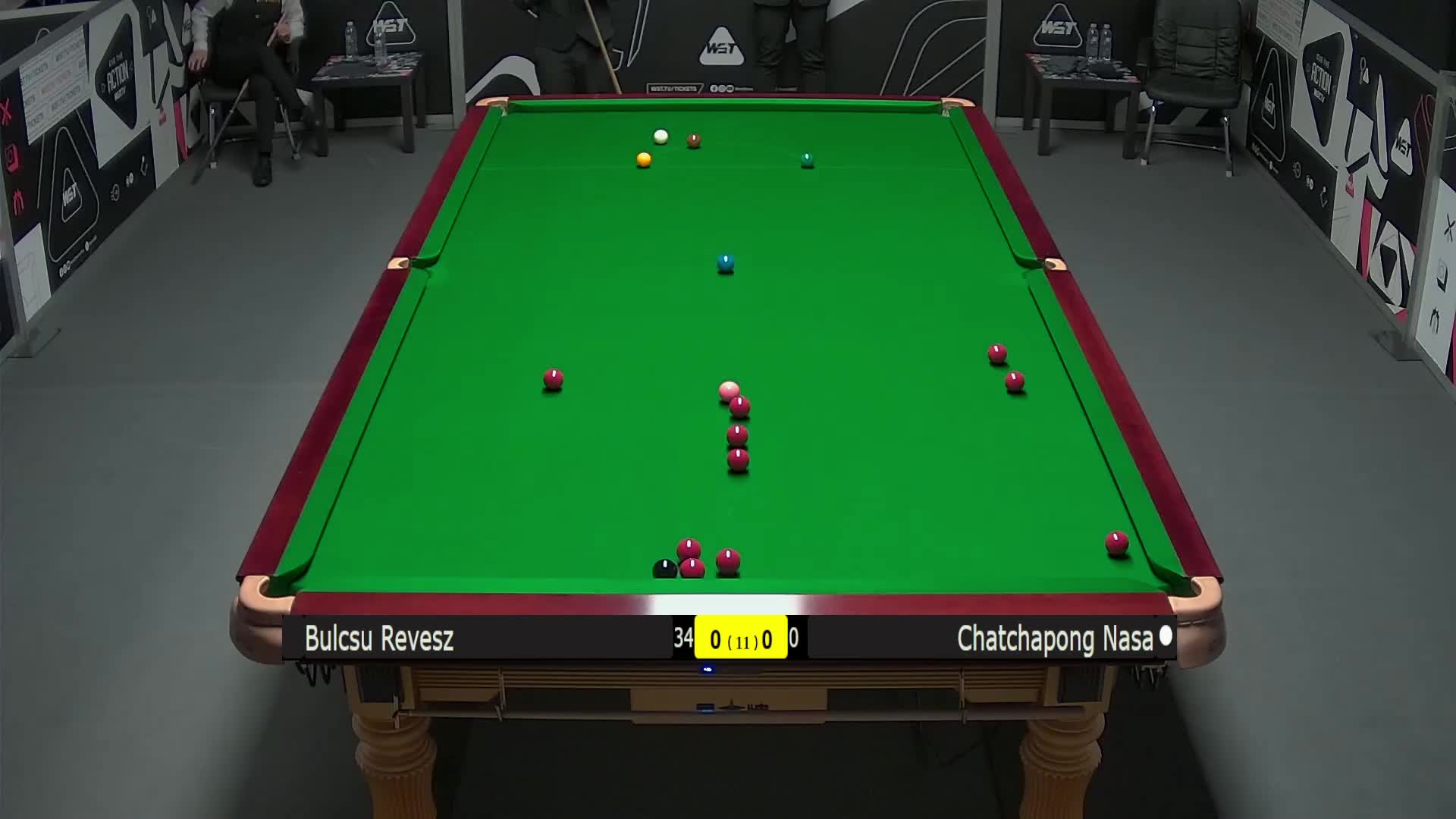 布尔丘·雷韦兹VS查察蓬·纳萨 2025斯诺克英锦赛资格赛 第一局