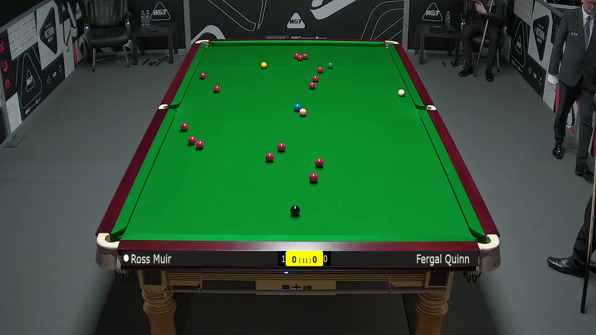 罗斯·缪尔VS弗加尔·奎因 2025斯诺克英锦赛资格赛 第一局