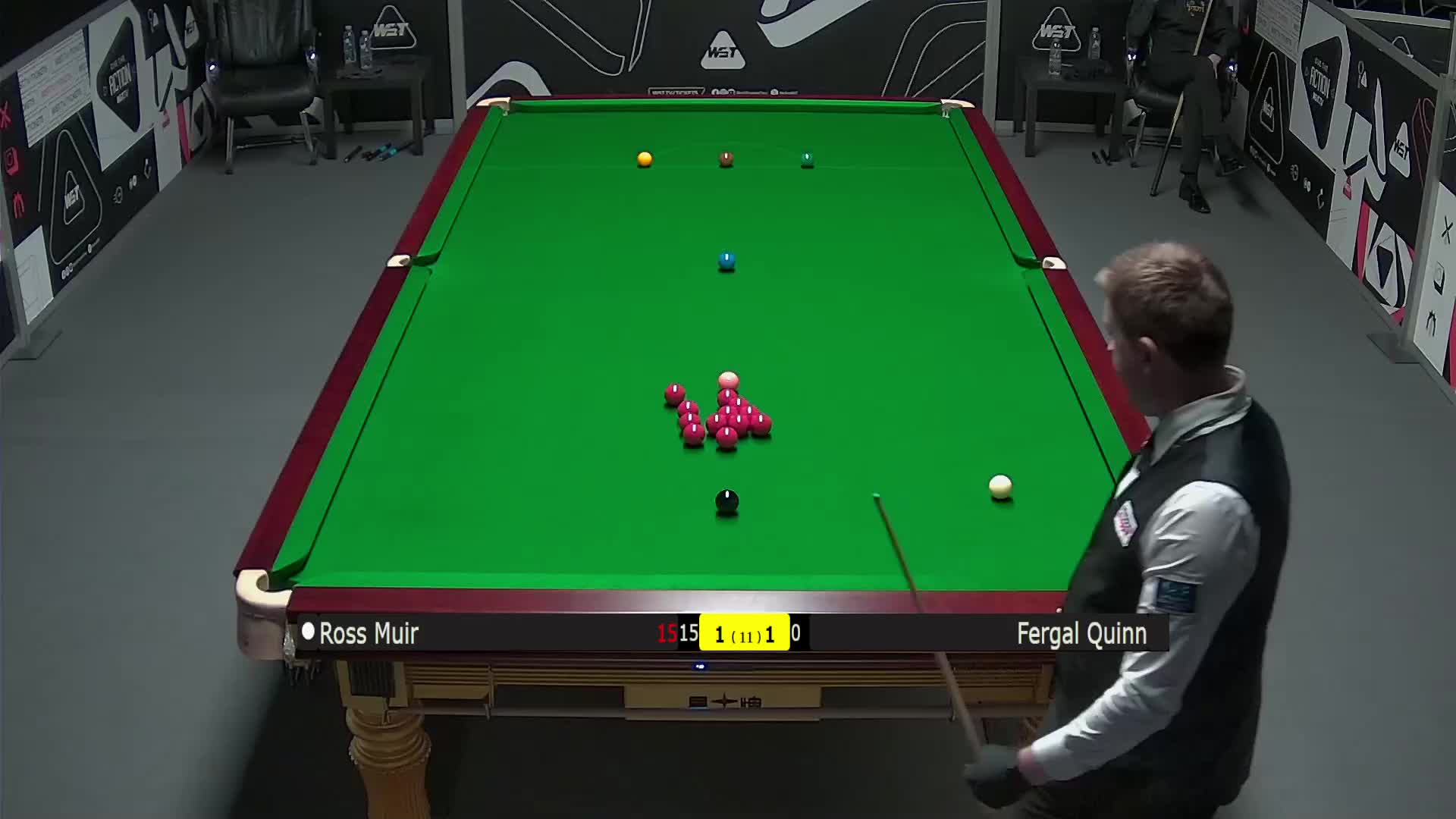 罗斯·缪尔VS弗加尔·奎因 2025斯诺克英锦赛资格赛 第三局