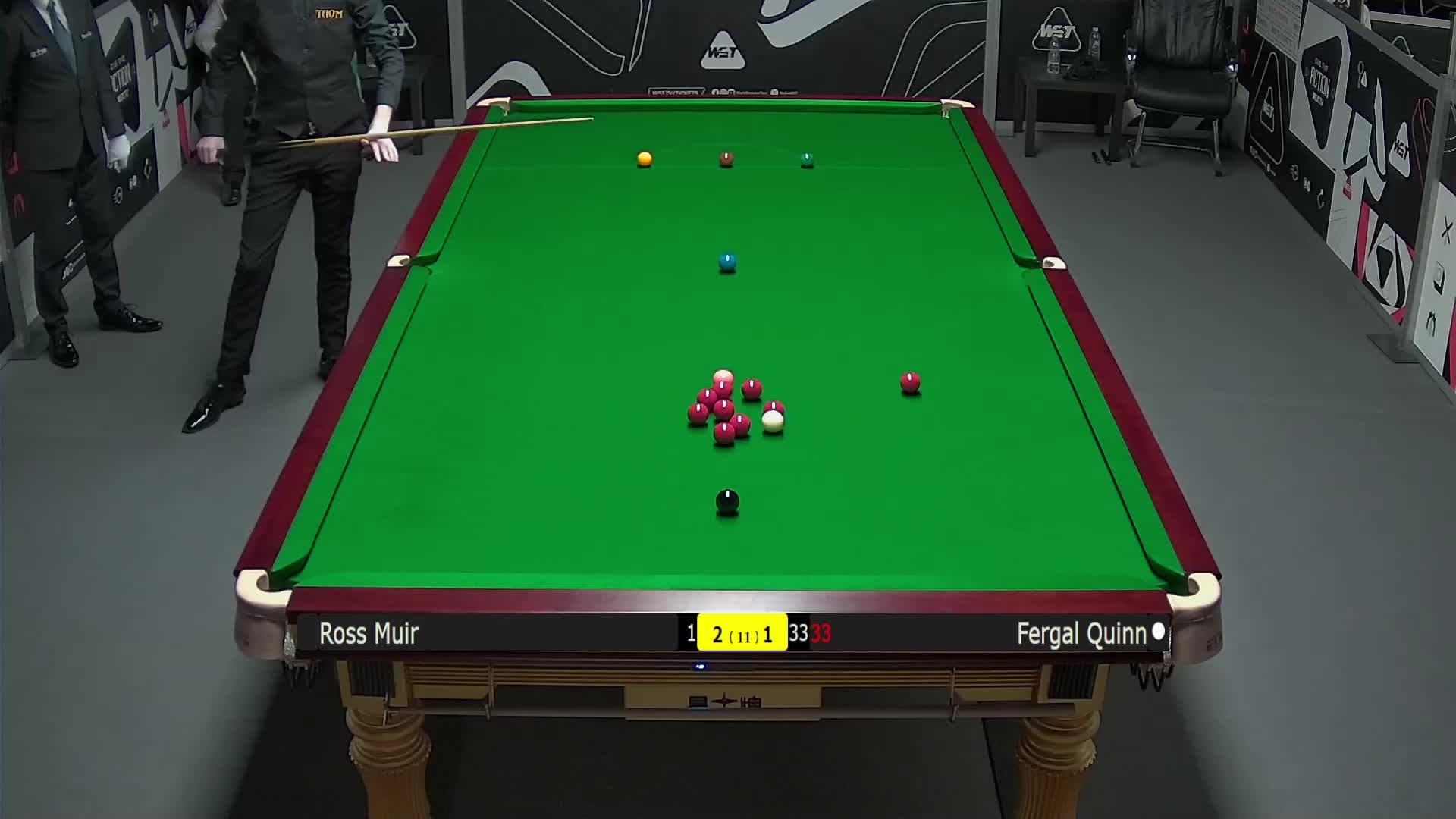 罗斯·缪尔VS弗加尔·奎因 2025斯诺克英锦赛资格赛 第四局