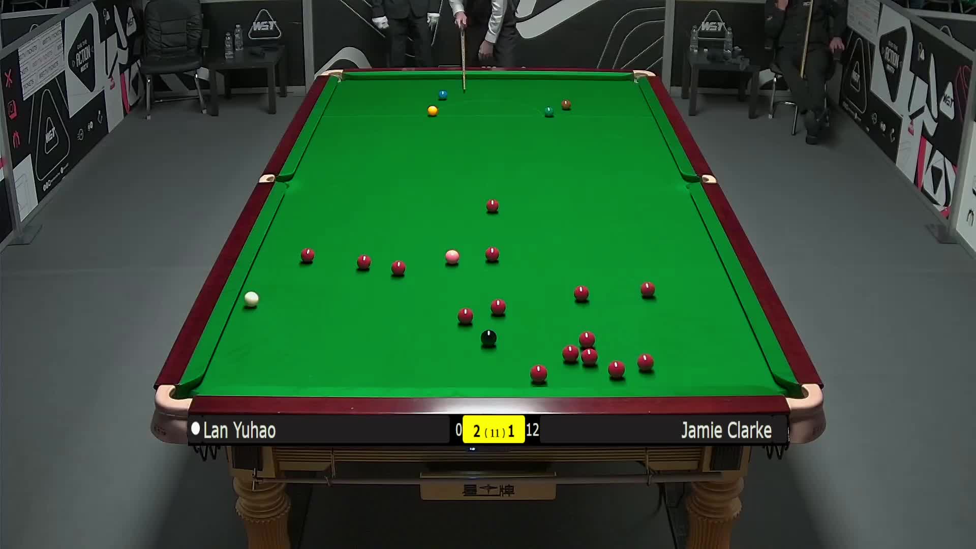 蓝裕豪VS詹姆·克拉克 2025斯诺克英锦赛资格赛 第四局